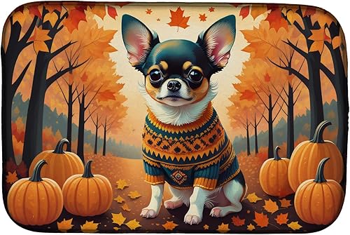 Miniatura 40 de Caroline's Treasures DAC1072DDM Shiba Inu - Tapete de secado de platos absorbente para encimera de cocina, tapete escurridor de platos para SHIBA