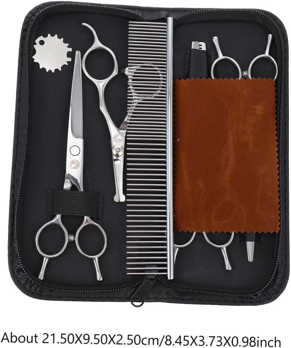 Toyvian 1set Pet Trimming Scissors Pet Hairdressing Tools for Grooming Hair for Dogs and Cats Easy to Use Hair Cutters