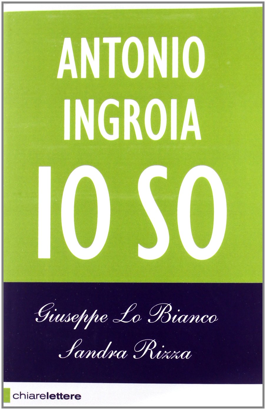 Antonio Ingroia. Io so