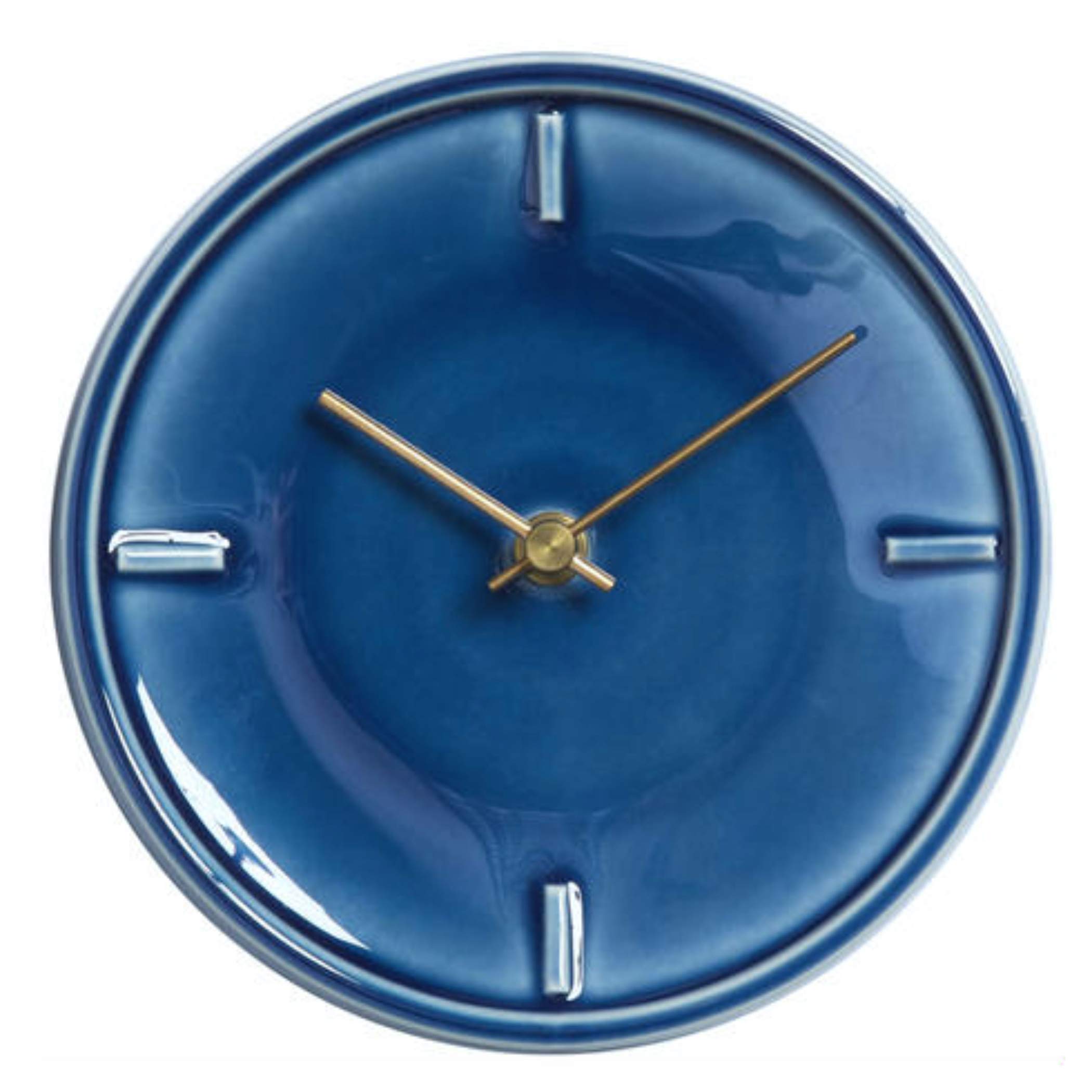 Amazon.co.jp: 壁掛け時計 日本製 GLAZED CLOCK 陶磁器 直径 16cm 厚さ