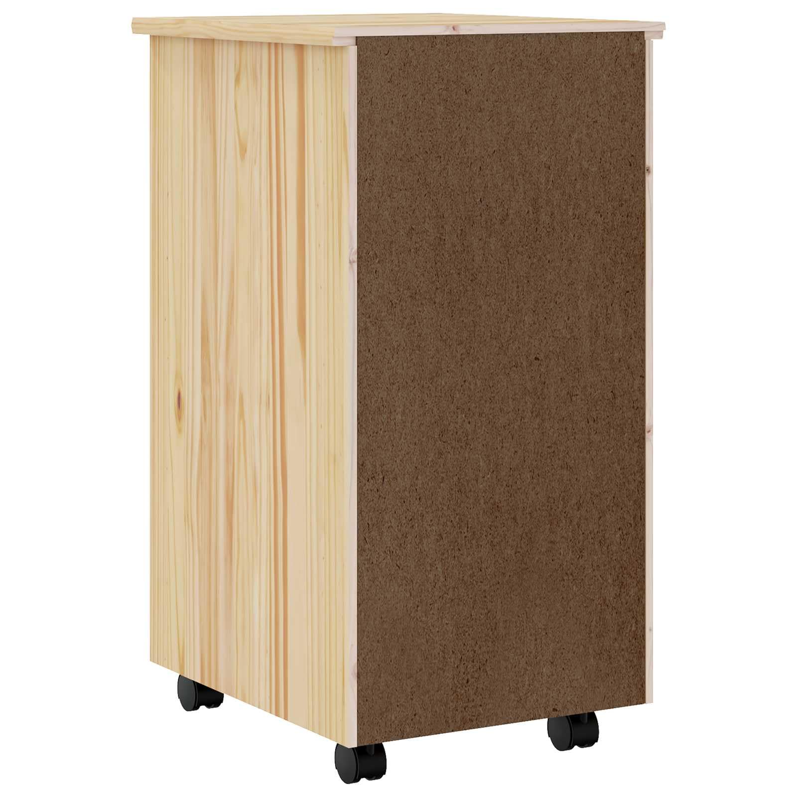 Armadietto Portadocumenti Mobile con Cassetti, Armadietto Portaoggetti per Ufficio su Ruote per Documenti, Libri, Articoli di Cancelleria, Ufficio (34×39×65,5 centimetri)