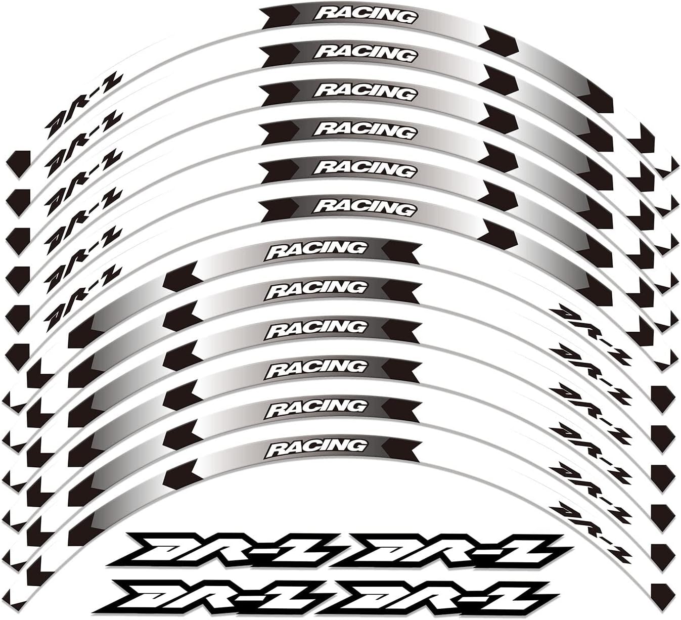 FOR SUZUKI DRZ 400SM 2005-2021 DR-Z RIM WHEEL STRIPES DECALS TAPE - Foto 8