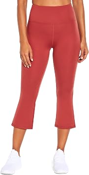 Balance Collection Womens Laney High Rise Flare Capri Legging