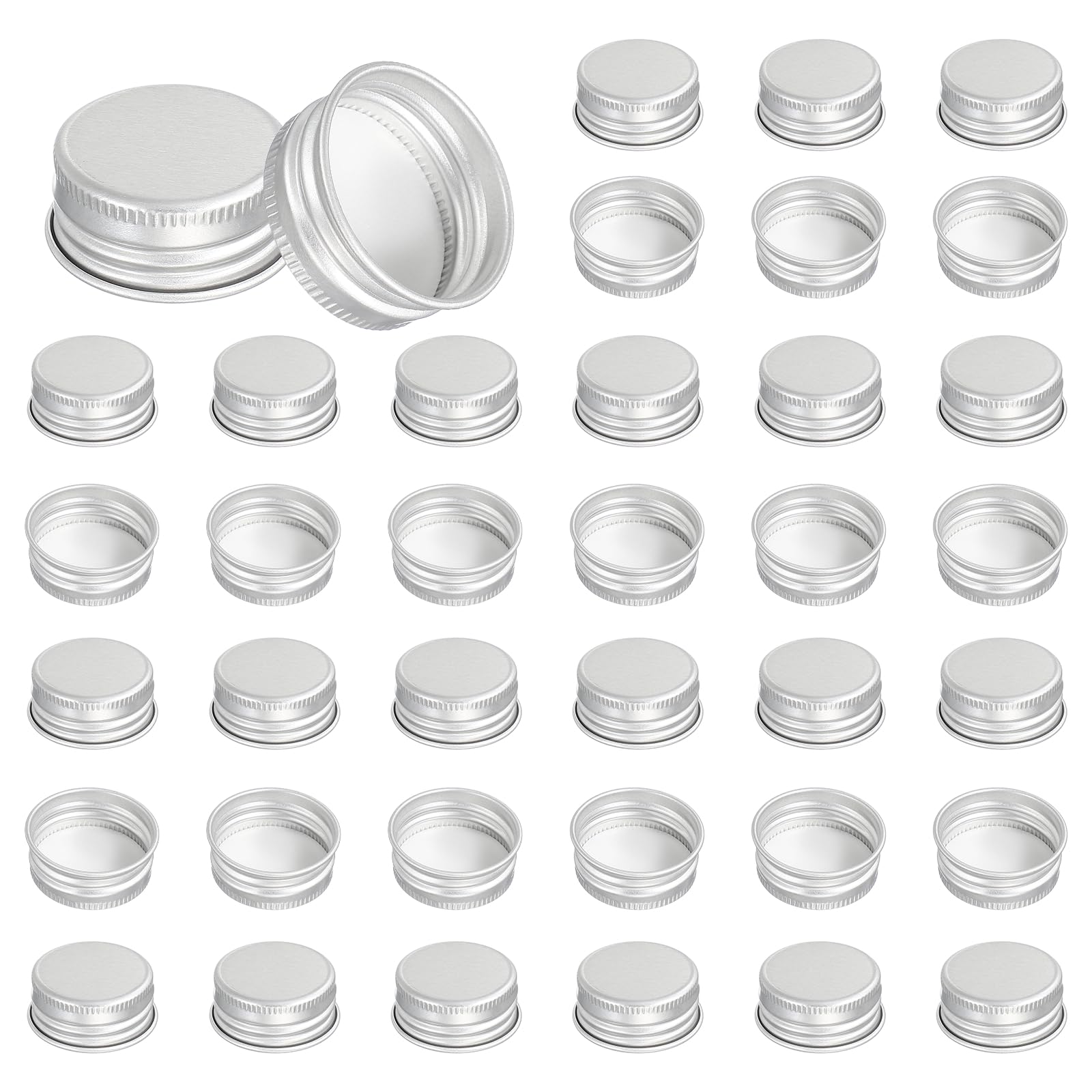 PATIKIL 31mm Aluminum Metal Round Mason Jar Screw Lids 54 Pcs Silver Tone — Amazon image 28