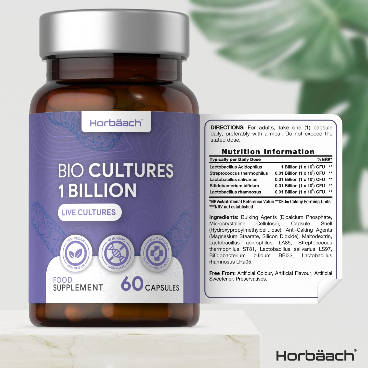 Buy Probiotic 1 Billion CFU 60 Vegan Capsules MultiStrain