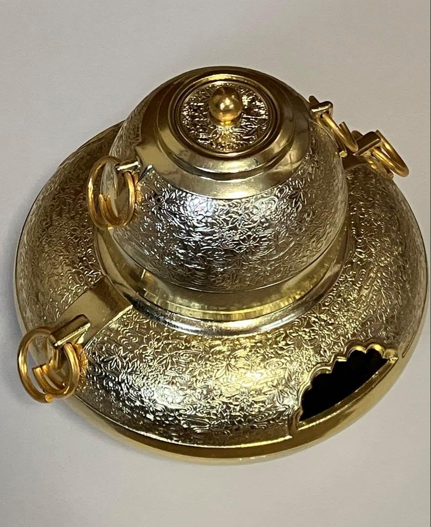 平安静山造 萬暦写桝形水指絵柄 極上品 お茶道具 共箱 ※海外発送の場合