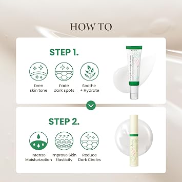 AXIS-Y Glass Skin Duo Korean Skin Care Set - Mothers Day Gifts for Mom - Dark Spot Correcting Glow Serum Targets Spot Treatment & Vegan Collagen Eye Serum for Dark Circles Fine Lines
