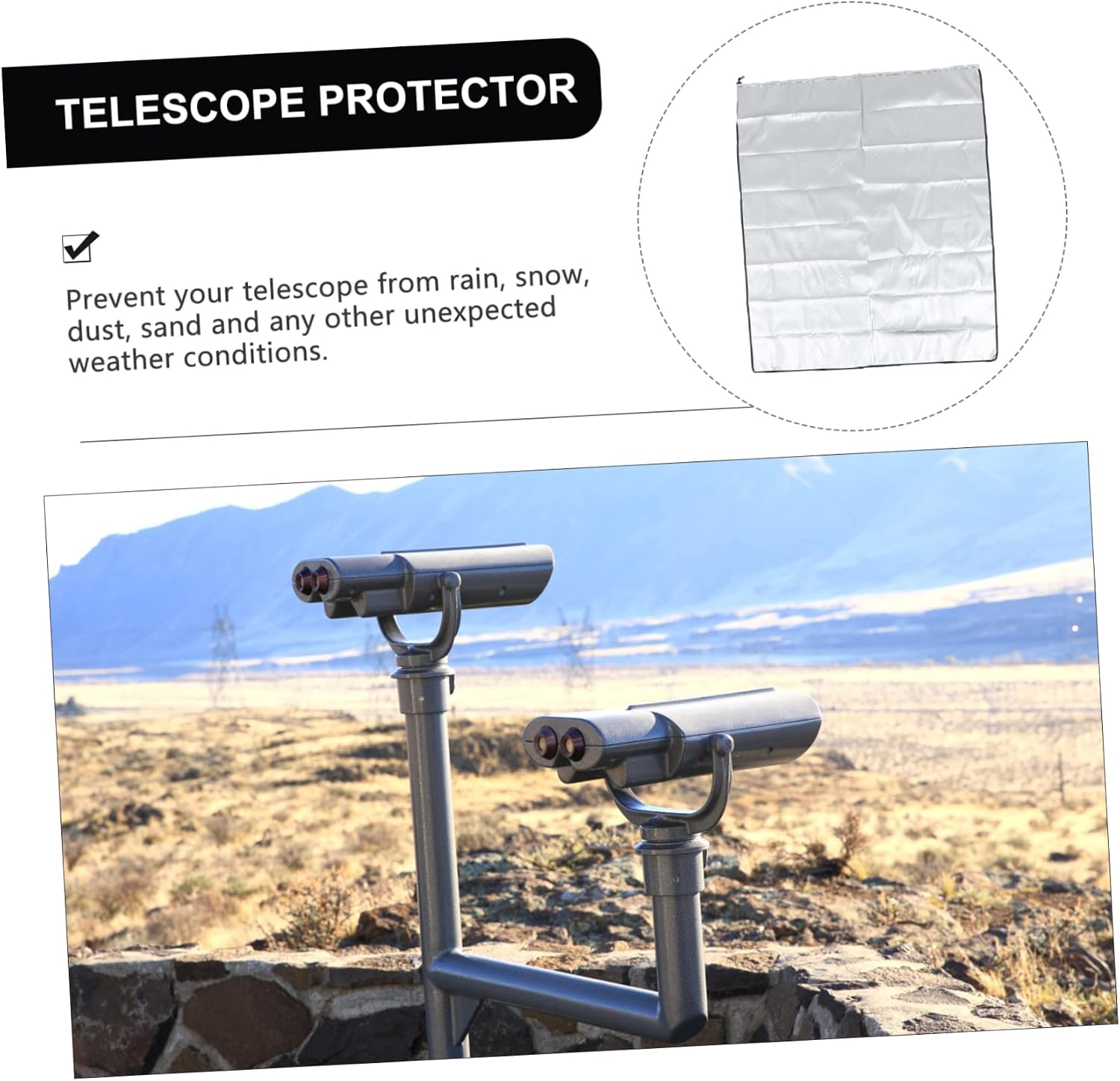 Professional Telescope Rain Cover Outdoor Astronomy Accessory for Telescope Against Rain Sun