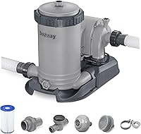 Bestway 2500 GPH Above Ground Pool Filter Pump with Timer, Type IV-B Cartridge & Adapters