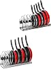 ROOHUA Pot Rack - Bronze-Coated Iron Expandable Pan Organizer for Cabinet, Kitchen Cookware Storage