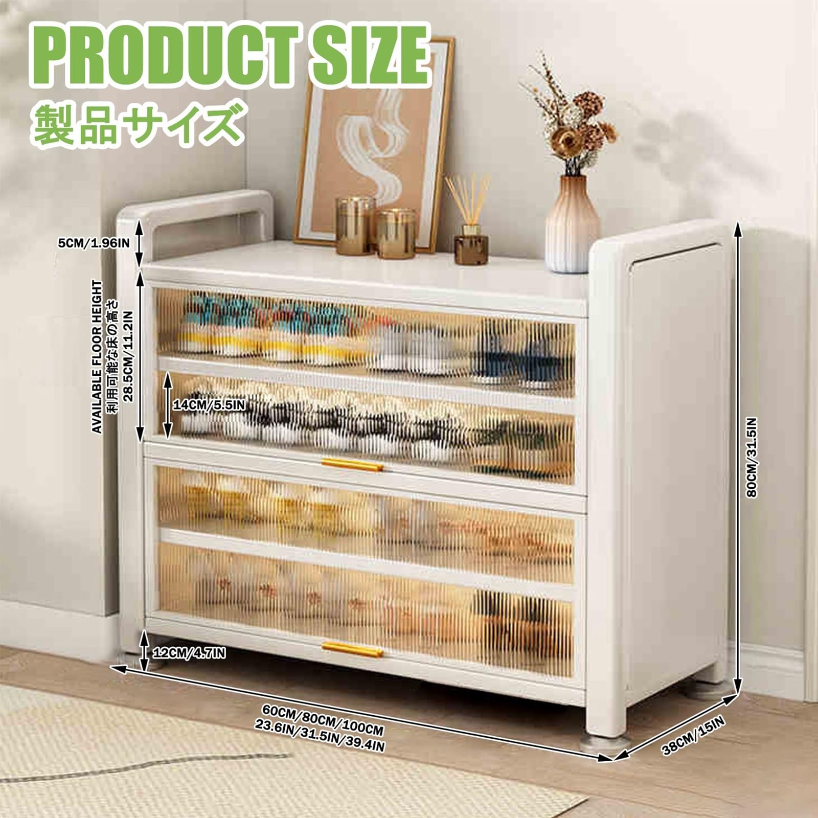 Zapatero Moderno Zapatero De Entrada Organizador De Zapatos Para Entrada Estante Apilable Para Zapatos Organizador De Zapateros Organizador De Almacenamiento Para Entrada(Gray,100*80*38CM)