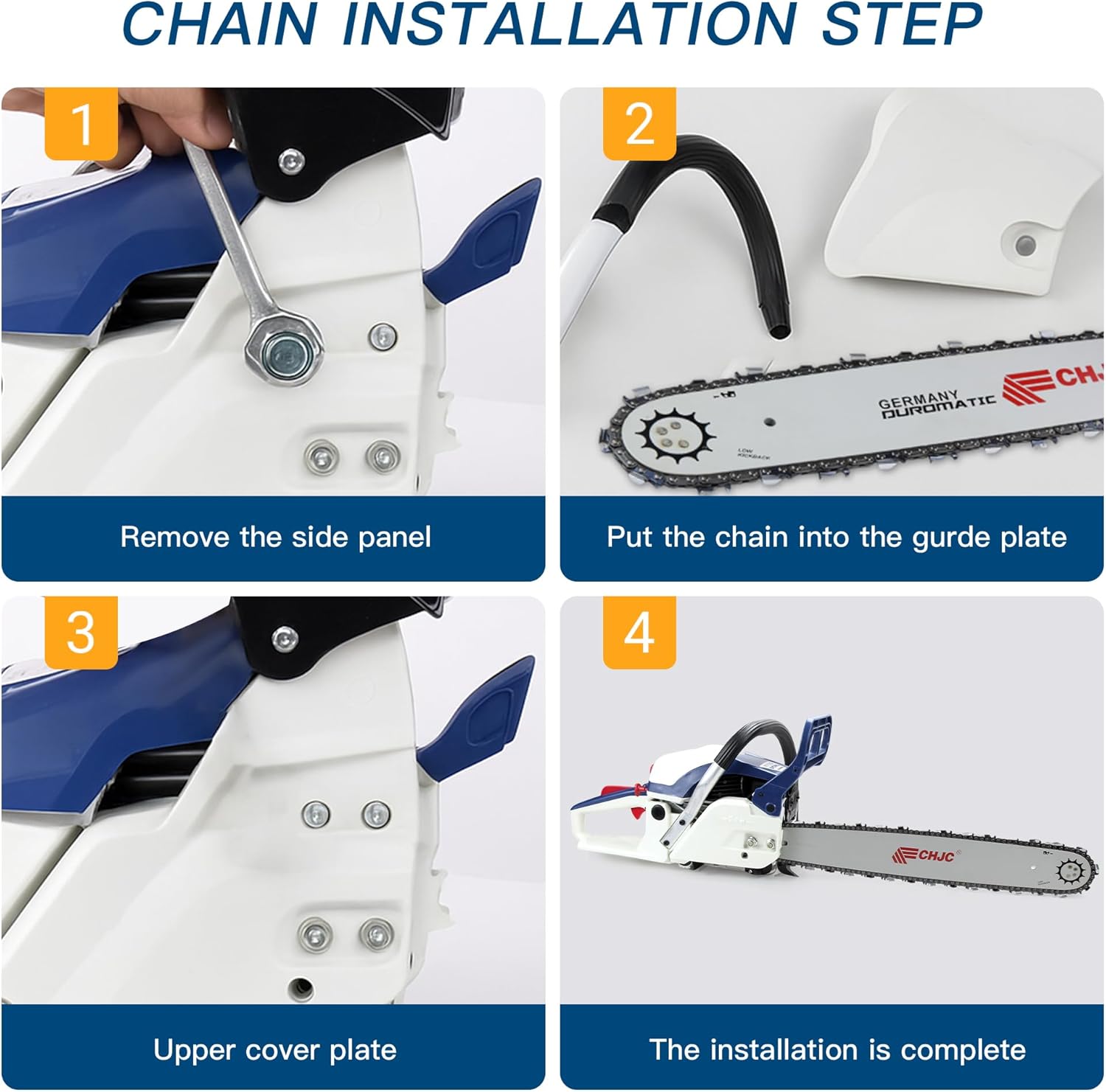CHJC 20 Inch Chainsaw Chain 0.325" Pitch, .063" Gauge, 81 Drive Links, Fits 26RS 81 Stihl MS291, MS290 MS271 Farm Boss MS261 MS270 MS280 MS290 MS291 MS310 MS360, 3 Chains