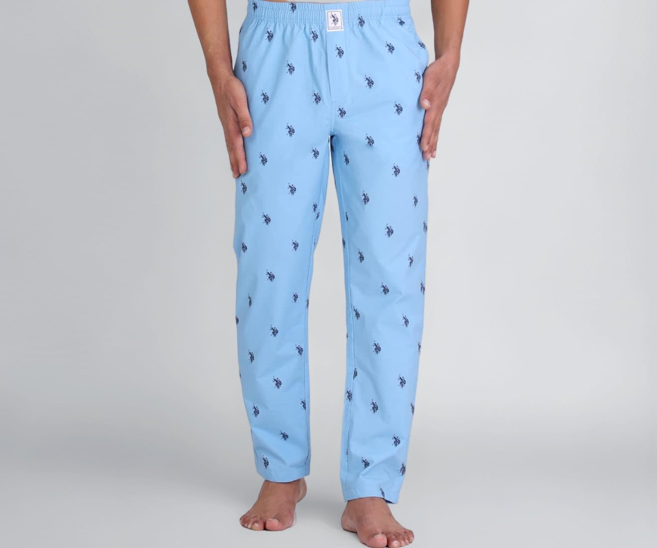 I506 Signature Logo Print Cotton Lounge Pants