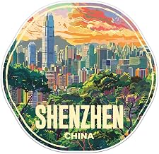 China Shenzhen City Sticker - Waterproof Vinyl Decal for Car Bumper, Water Bottle Laptop Luggage Bike Phone Cases Wall Window, Sticker - 3'' Longer Side