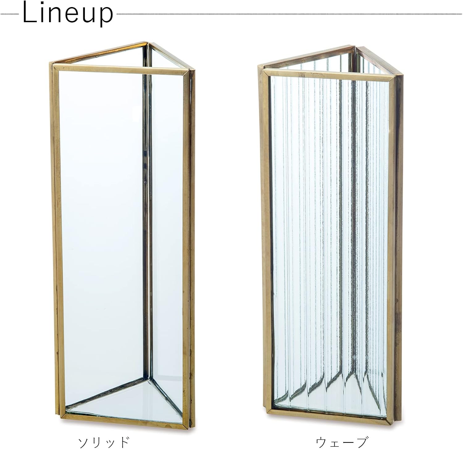 POSH Living 22703 Frame Flower Base, Wave, Clear, Size: Approx. W 3.3 x D 3.0 x H 8.7 inches (8.5 x 7.5 x 22 cm)