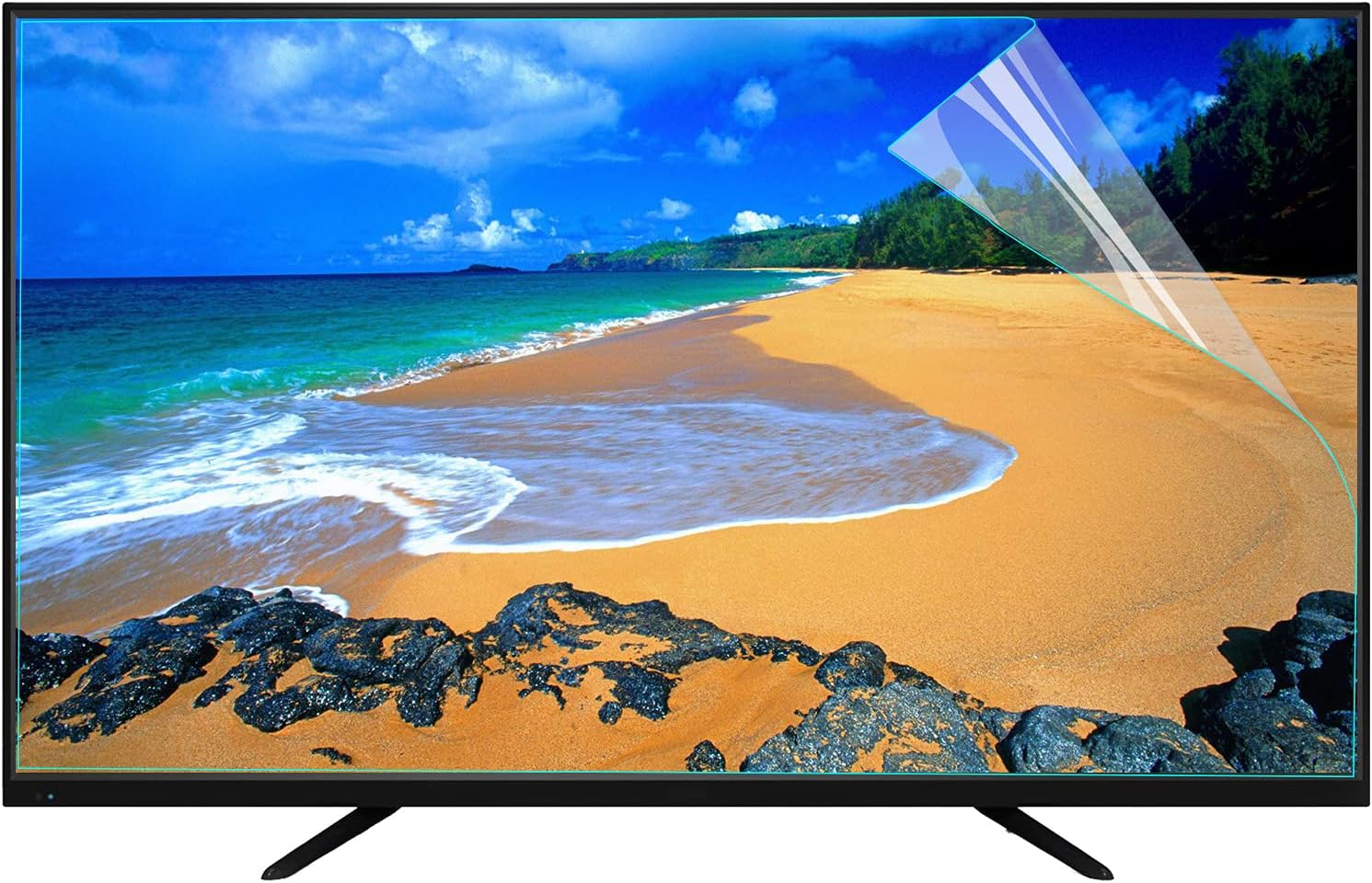 32 75インチアンチグレアtvスクリーンプロテクター ブルーライトフィルター保護フィルム 反射防止率最大90 目の疲れを和らげる近視から子供を防ぐ 70in 1561 900mm 贈与