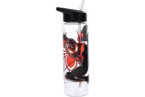 Venom Water Bottle for Boys Featuring Miles Morales from Spiderman