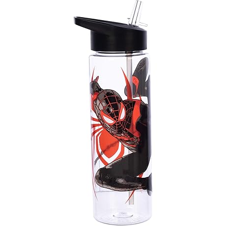 Venom Water Bottle for Boys Featuring Miles Morales from Spiderman