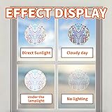 Obluchye 5 Sheets Daisy Window Stickers, Spring Flowers Reflective Window Clings, Daisy Suncatchers Anti Collision Static Window Decals for Prevent Bird Strikes Display Shop Office Supplies - 6