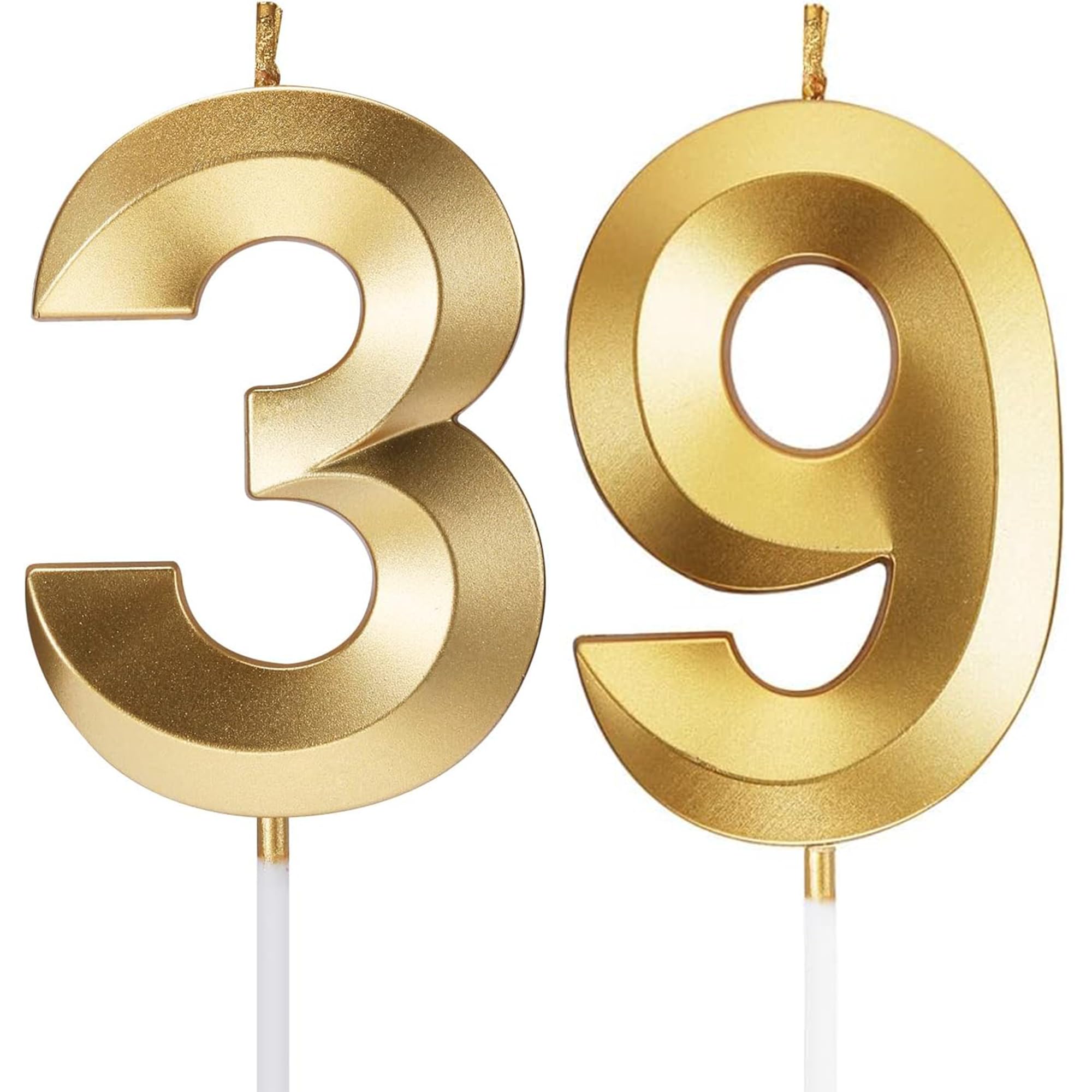 Birthday Candles Number Candles Age Year for Cakes Happy Birthday 3D Designed Wedding Anniversary Party Cake Topper Decorations