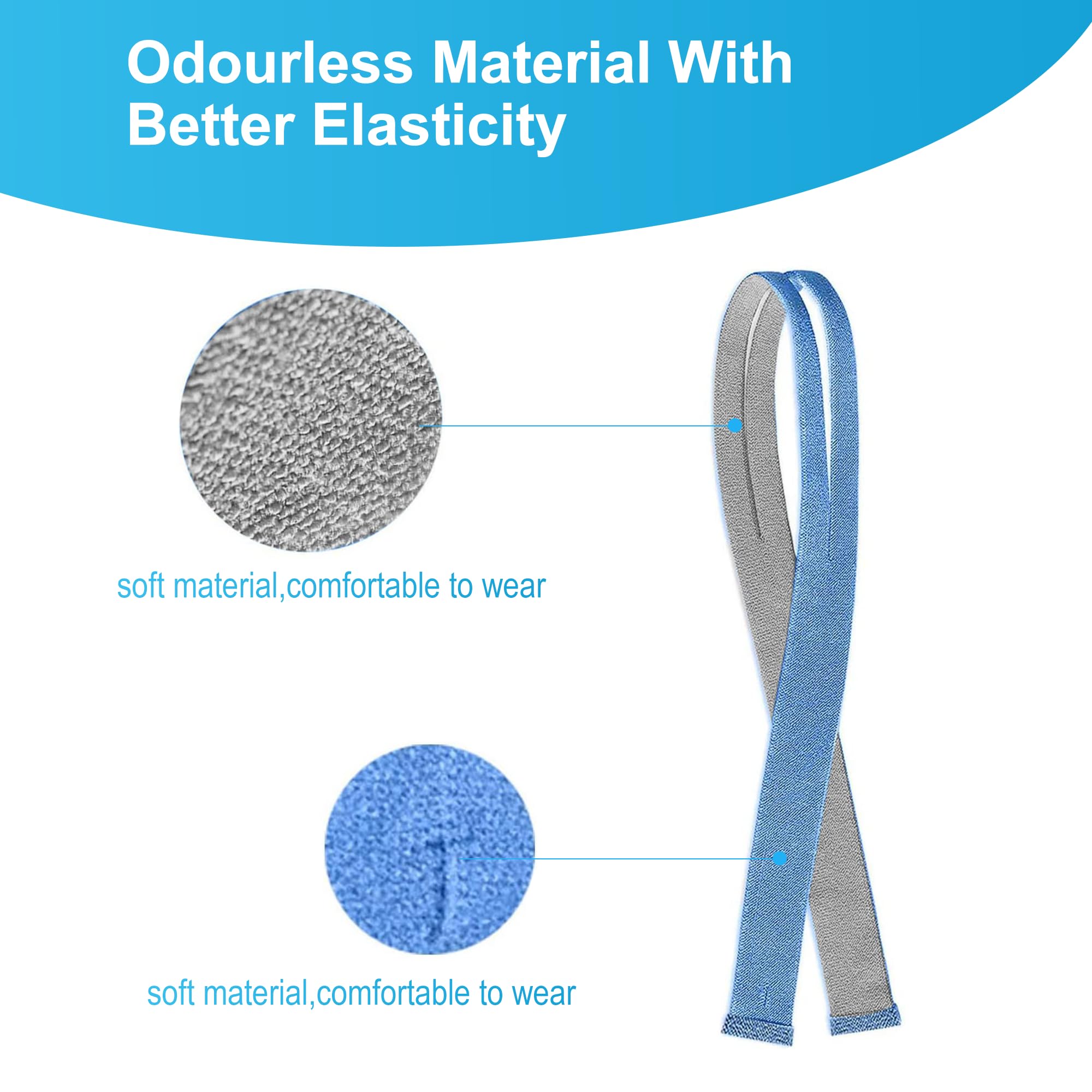 Copricapo Di Ricambio Per ResMed Airfit P10 Cuscino Nasale CPAP Cinghie Per Maschera Con Clip Di Regolazione - Foto 4