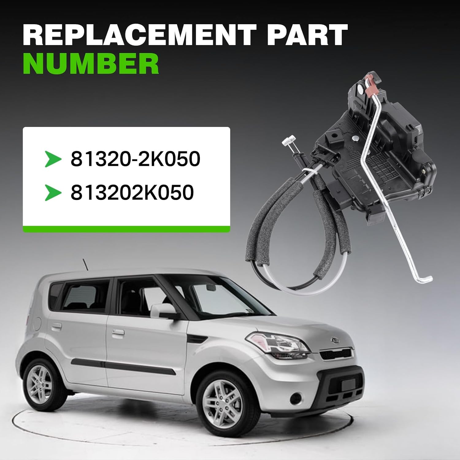 81320-2K050 RH Door Lock Latch Actuator Front Right Passenger Side Compatible with 2011 2012 2013 Kia Soul Replace 813202K050