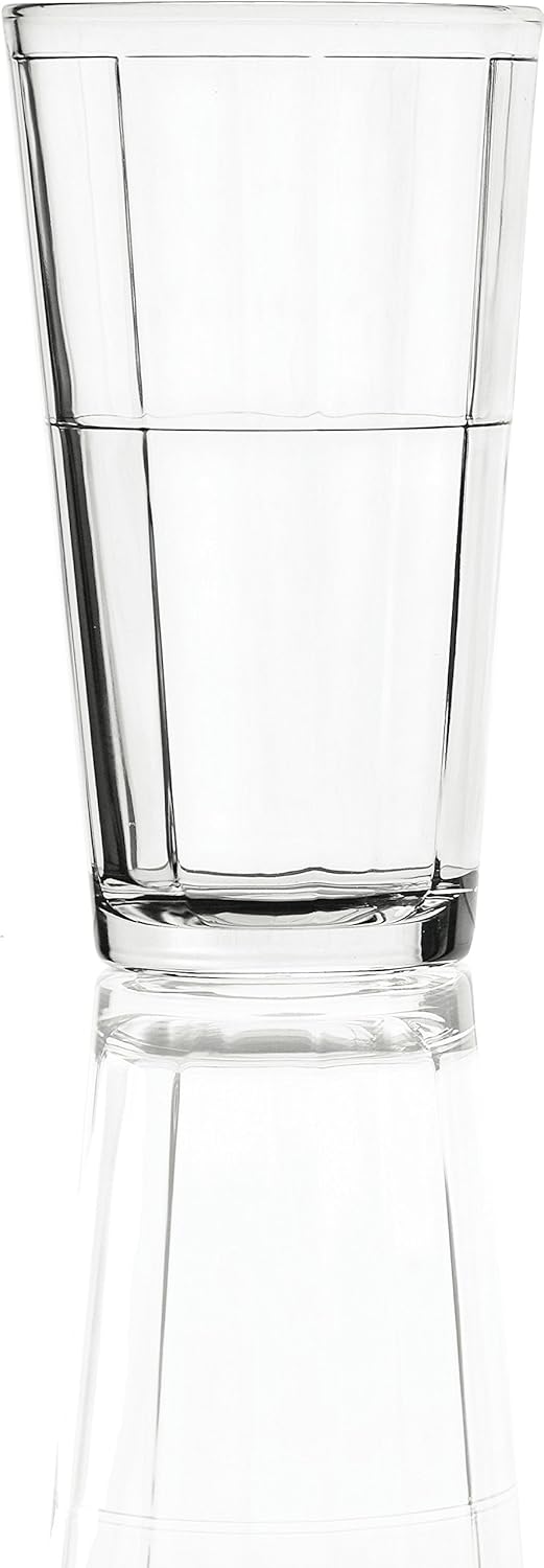 Uр Tо 40% оƒƒ Circleware Boardwalk Set of 8-15.7oz Heavy Base Highball Drinking Glasses Tumblers Ice Tea Beverage Cups Glassware for Water, Juice, Beer and Bar Decor Gift, 8pc