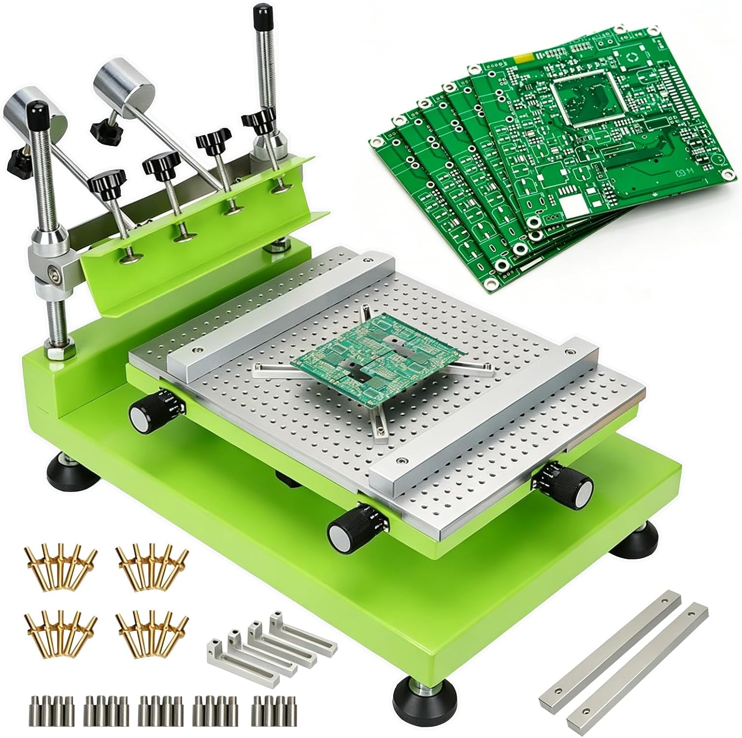 3040 Solder Paste Printer, High-Precision Screen Printing Machine with Electroplating and Baking Paint Processes, Flexible Positioning for SMT Assembly, PCB Fabrication