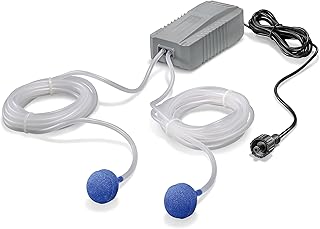 esotec Solar Teichbelüfter Einzelpumpe DUO 200 PRO, 6-9V/DC Ersatzpumpe, Sauerstoffpumpe, Gartenteich Luftpumpe, Teichpumpe, Belüfterpumpe, Zubehörpumpe, IP44 101851