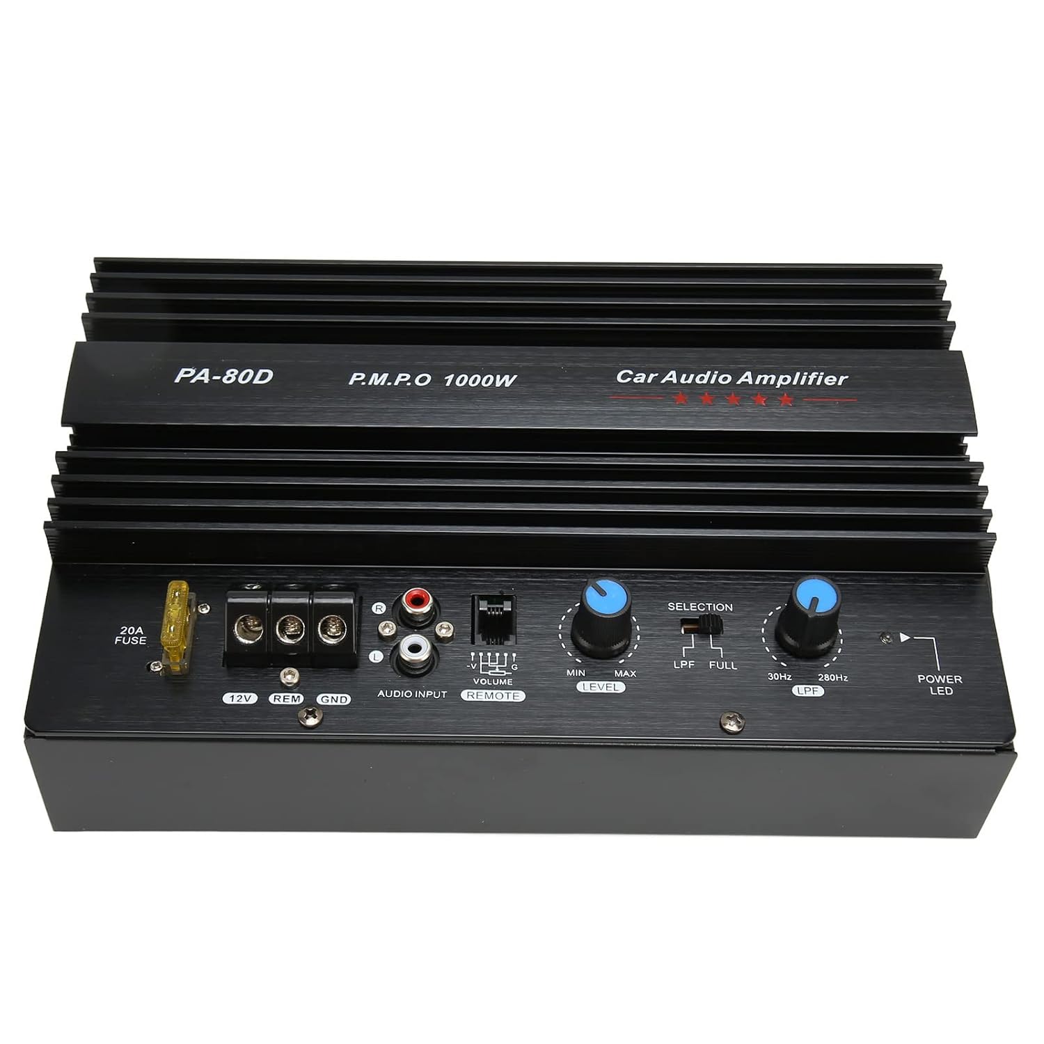 Audio Power Amplifier, 1000W Mono HiFi Sound Quality Subwoofer Output