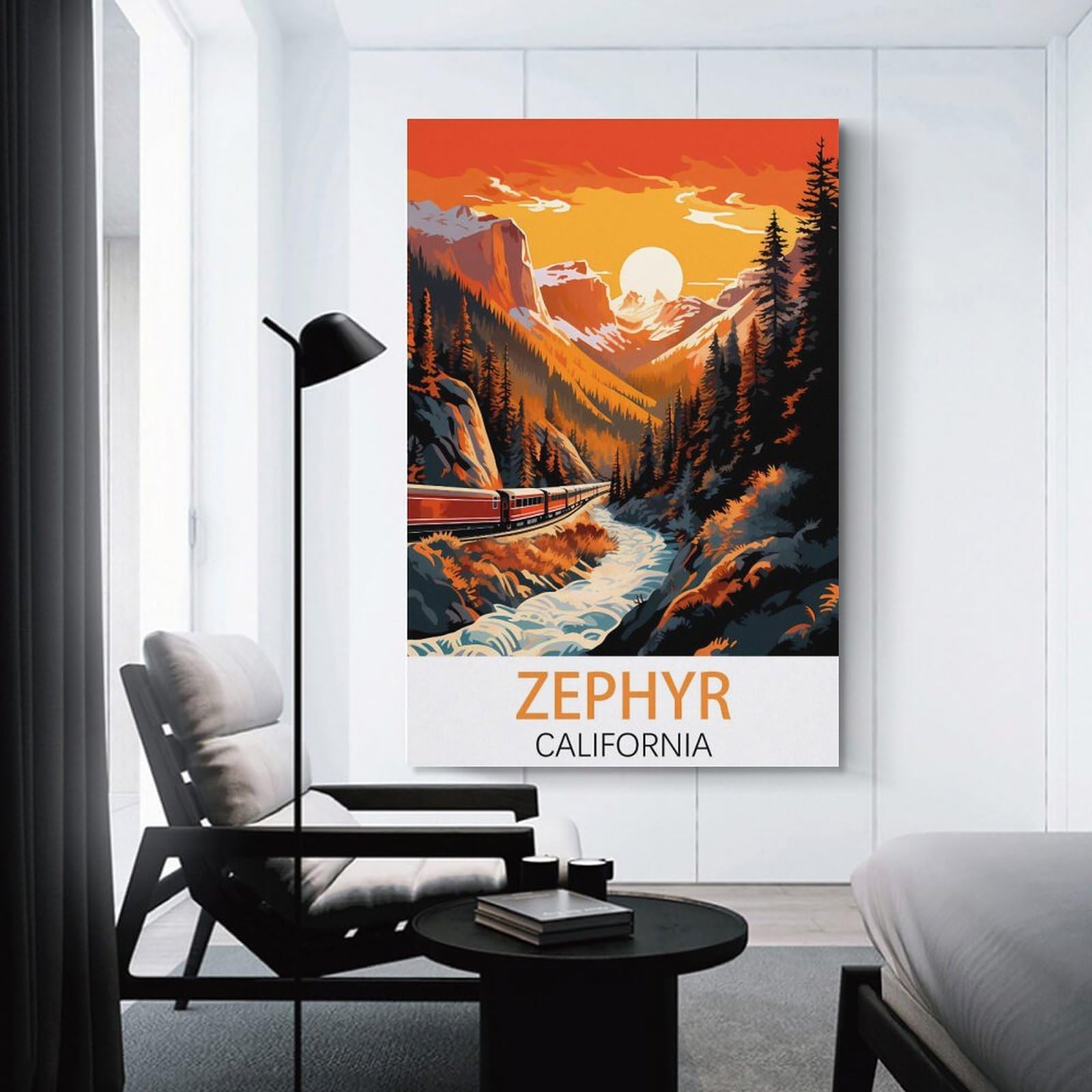 Amazon.com: JAVON Zephyr California Vintage Travel Poster