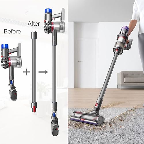 Miniatura 3 de RUKHOOL Tubo de extensión para Dyson V15 V11 V10 V8 V7, piezas de repuesto para aspiradora de liberación rápida, accesorio de varilla de aspiradora,