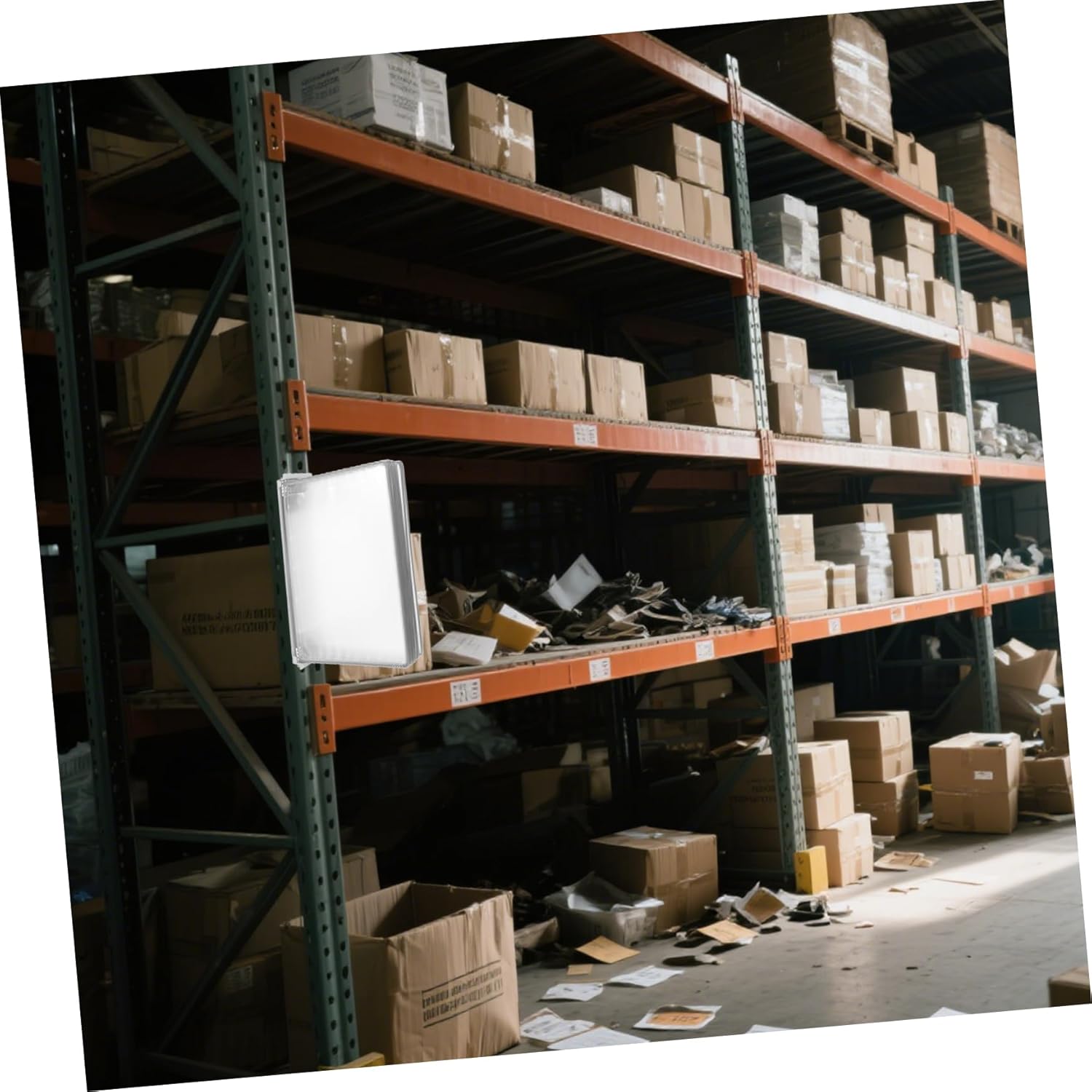 jojofuny 10-Pocket A4 Wall-Mounted File Organizer Hanging Flip Display Rack for Office and Home Sturdy PVC Metal Frame Easy Access Document Holder