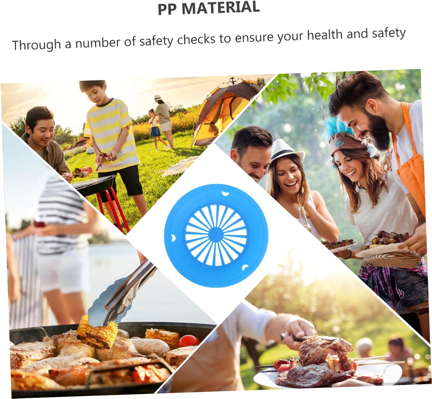 Bbq Paper Plate Holder 10pcs Plastic Support for Parties