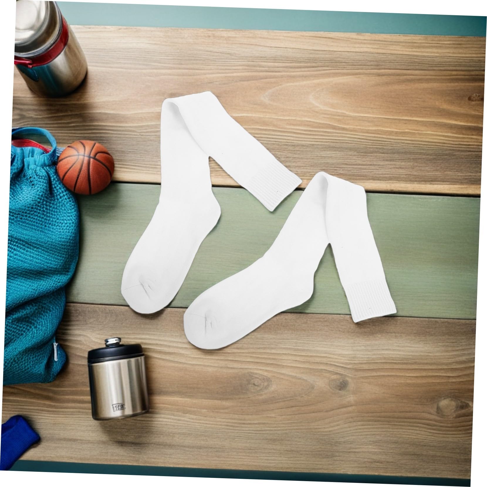 4 Pares Calcetines de Esgrima con Refuerzo Rodilla Medias Altas Transpirables con Acolchada para Fútbol y Hockey sobre Césped Seguro y Antideslizante para Adultos y Jóvenes