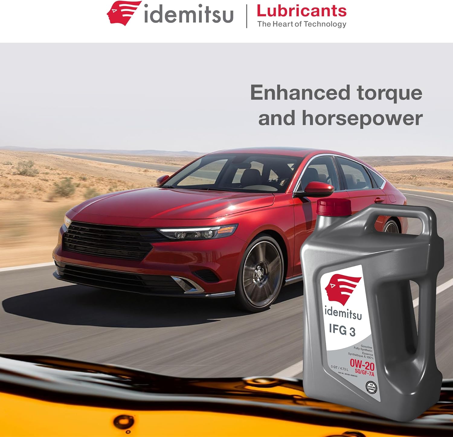 Idemitsu IFG3 0W-20 SP/GF-7A Full Synthetic Motor Oil – 5 Quart | Engineered for Maximum Fuel Efficiency and Engine Protection