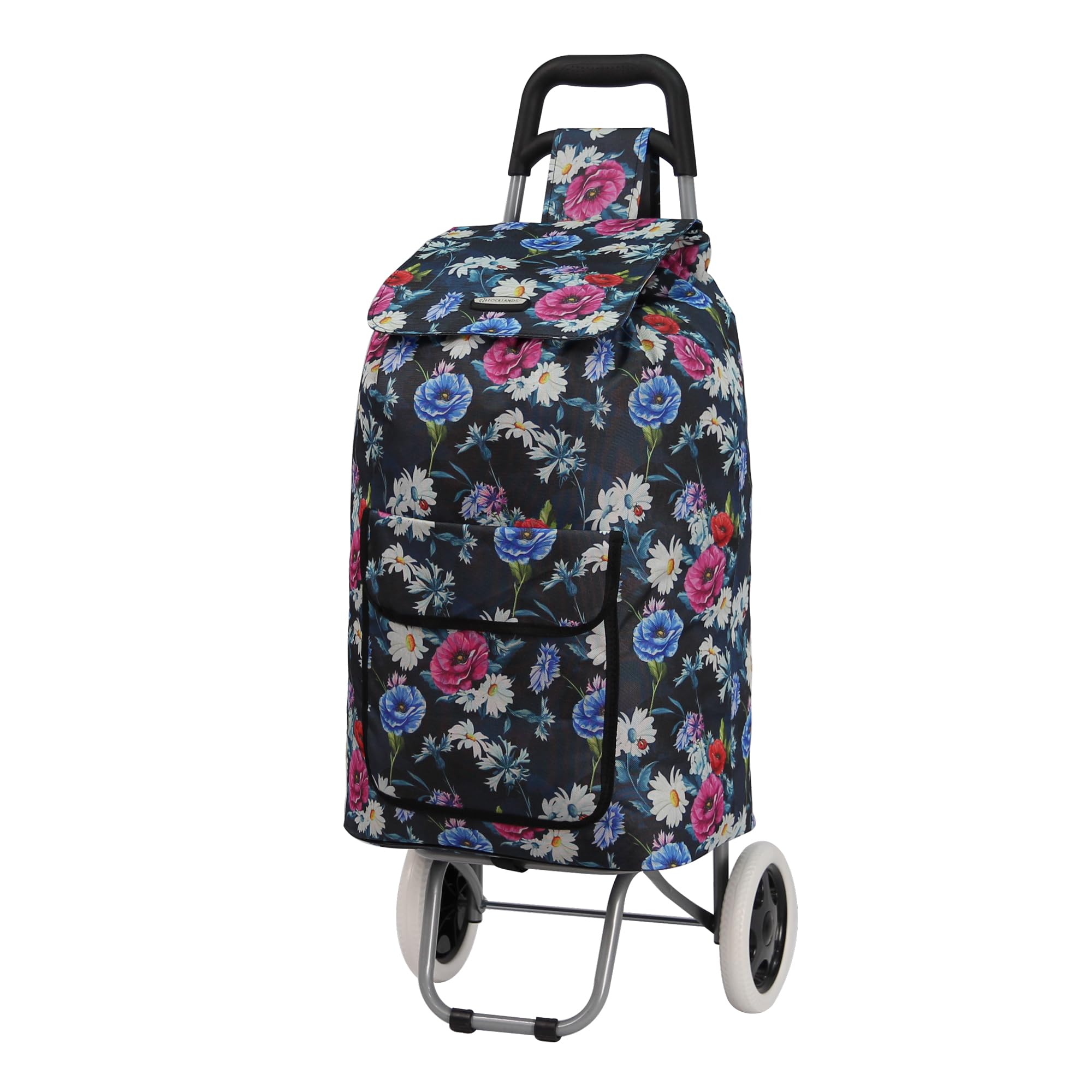 ARIANA Lightweight 2 Wheel Large Shopping Trolley Shopping Cart Grocery Bag Shopper - ST54 (Floral-Blue)