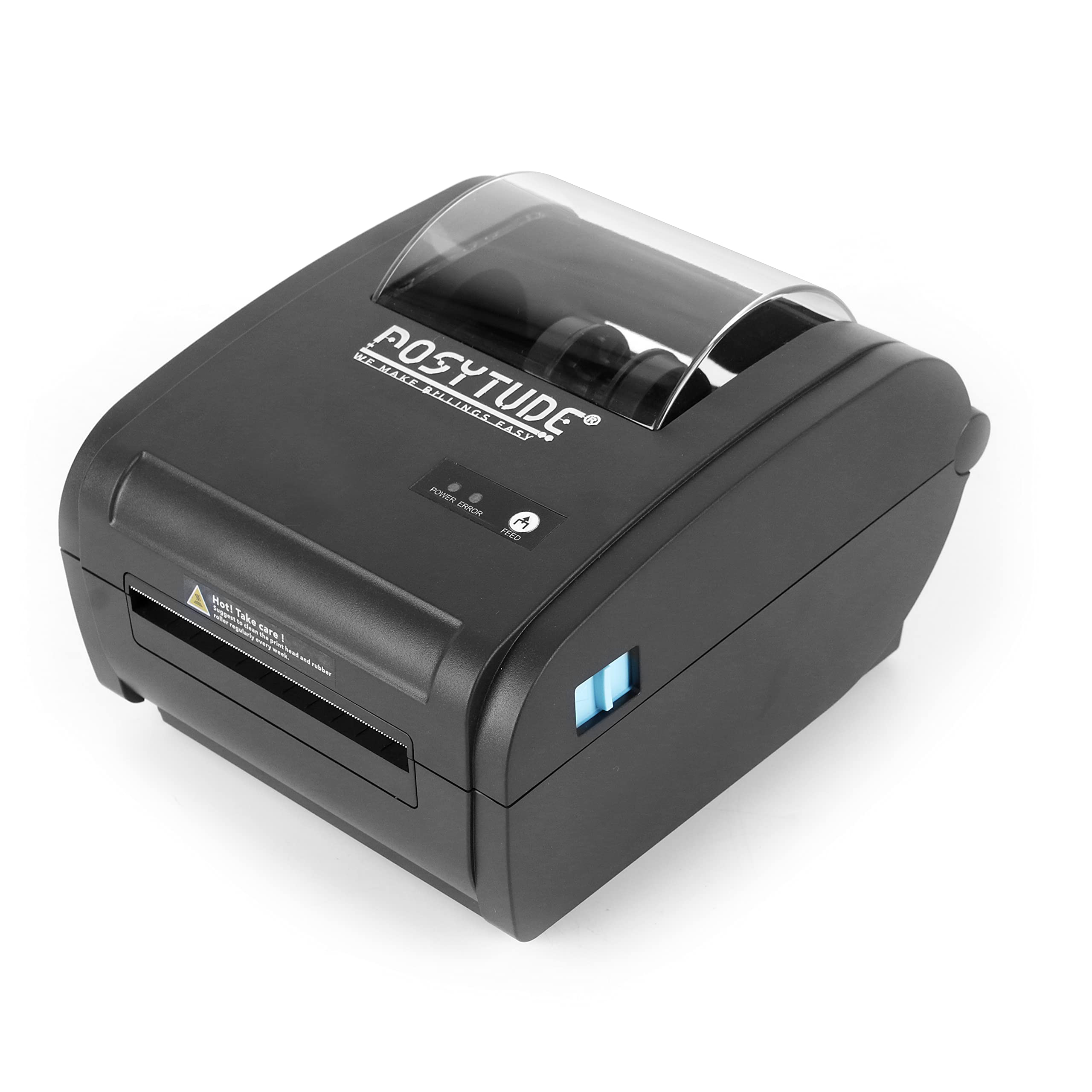 Raze 9210 Desktop Thermal Transfer Barcode Printer, 4 Inch Label Printer, with USB and Bluetooth connectivity 203 DPI Bar Code Label Printer Easy Connect with Windows, Android & iOS