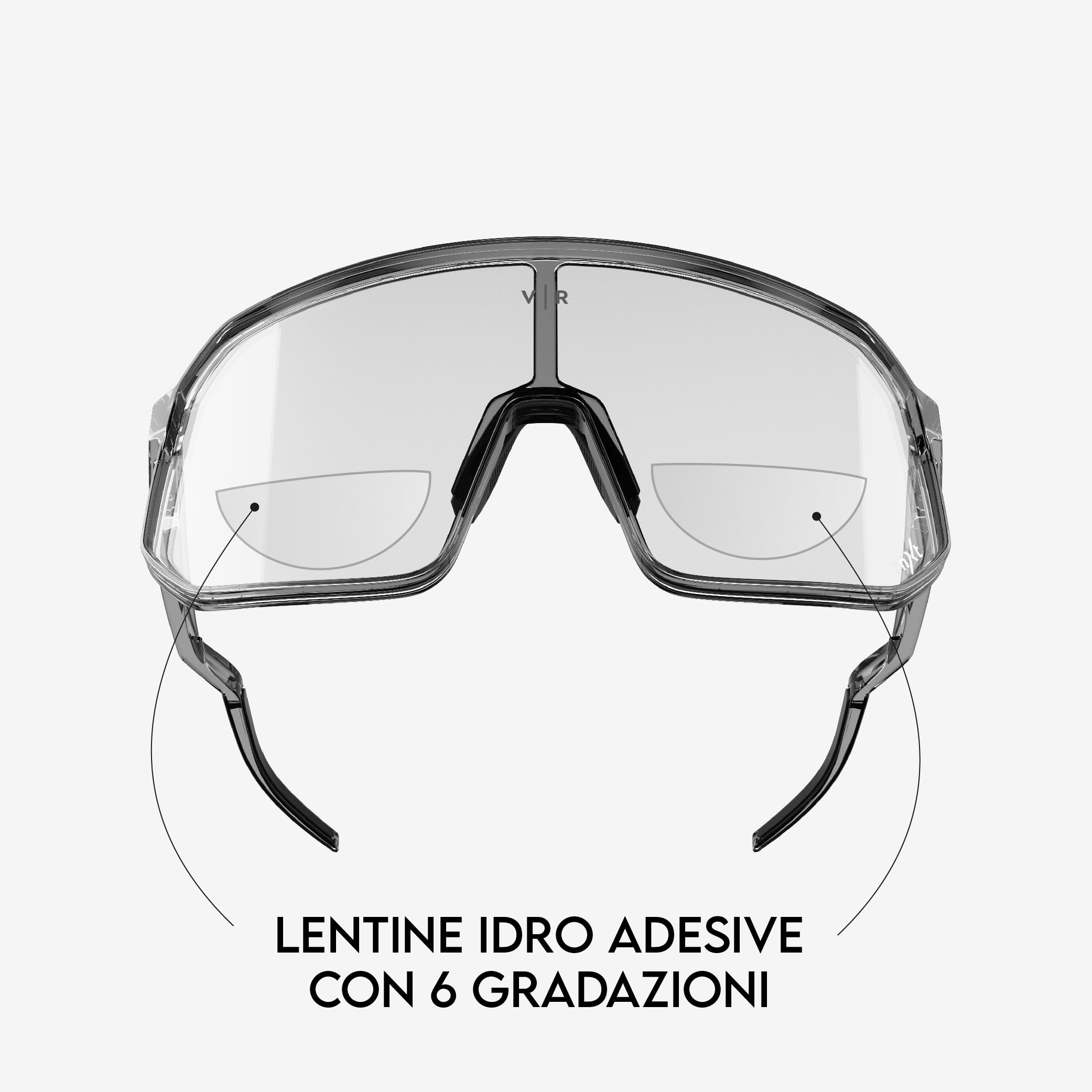 Lentilles bifocales Hydro-adhésives Amovibles pour presbytie (+2.50) pour Lunettes ordinaires et de Sport