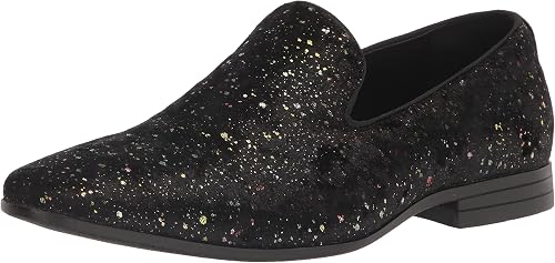 Stacy Adams Men's Stellar Glitter Slip On Loafer,Black,7.5M