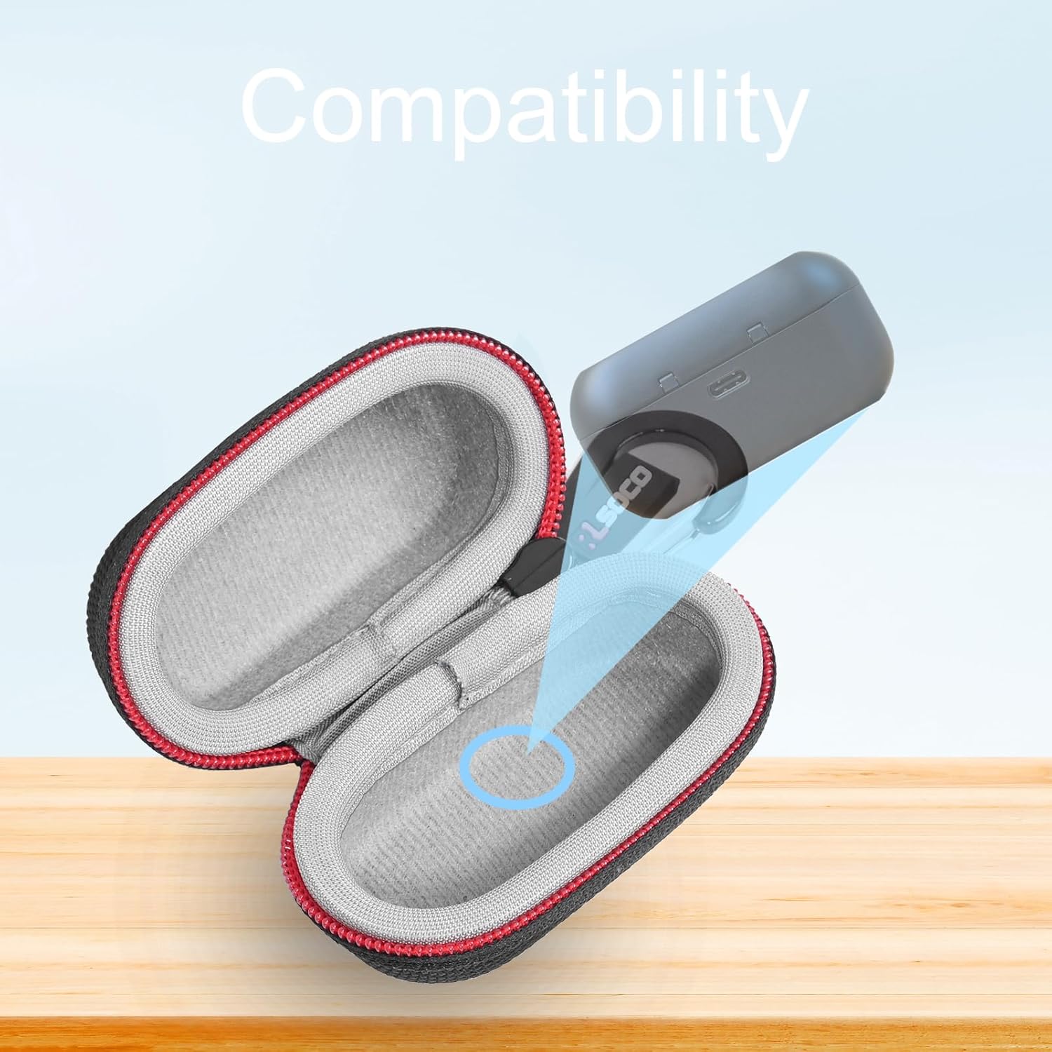 RLSOCO Hard Case for Technics EAH-AZ100 Reference Class Hi-Fi Wireless Earbuds (Case Only) - Image 5