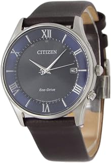 シチズン エコドライブ 電波時計 メンズ CITIZEN ソーラー電波 本革ベルト 替えベルト付き 国内品番 AS1060 (ブルー) [並行輸入品]