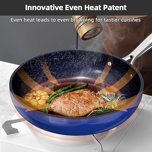 Miniatura 3 de Nuwave Lux - Juego de utensilios de cocina ligeros, 13 piezas, sin PFAS, revestimiento de cerámica antiadherente Duralon G10, asas que no se