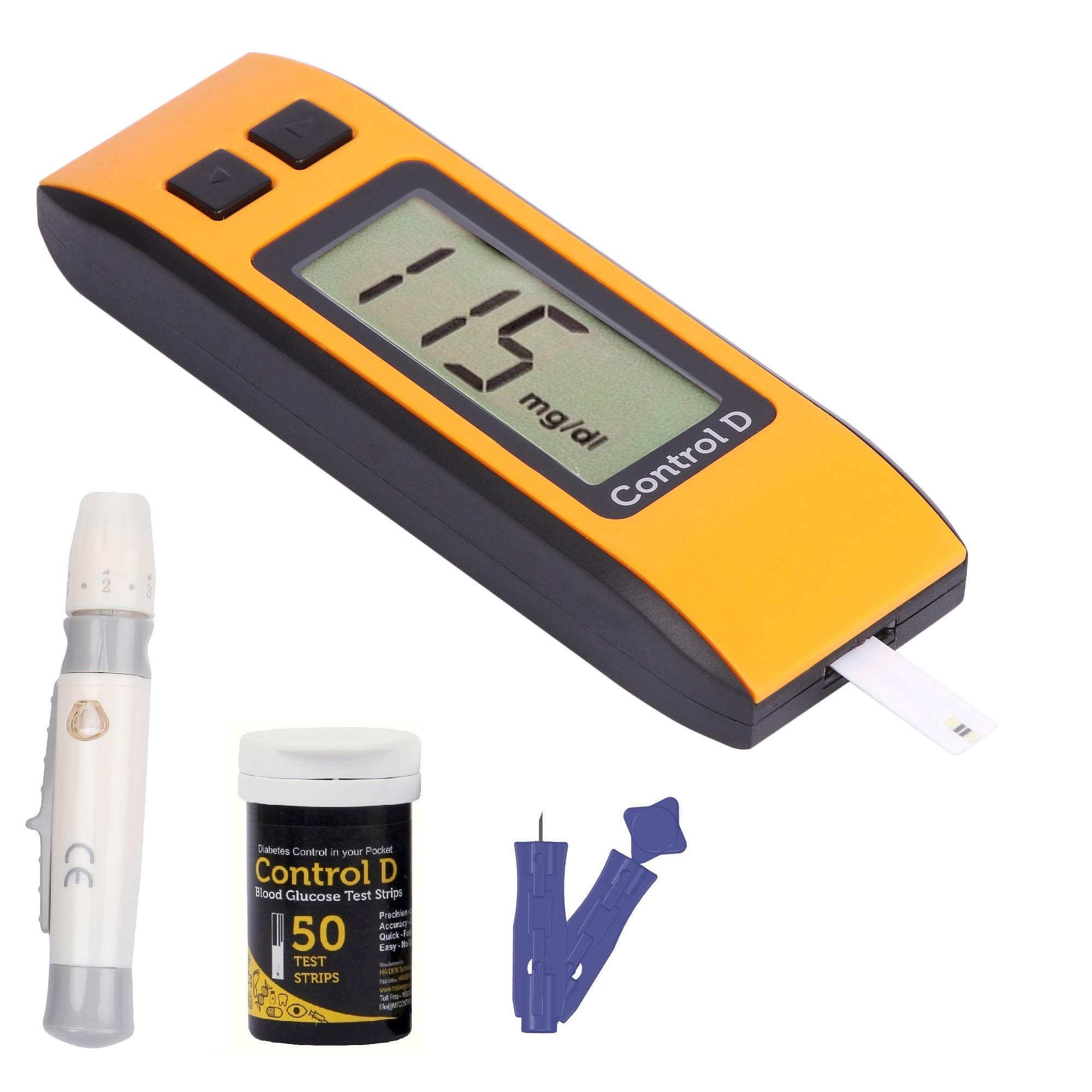 Control D Orange 50 Strips & Glucometer