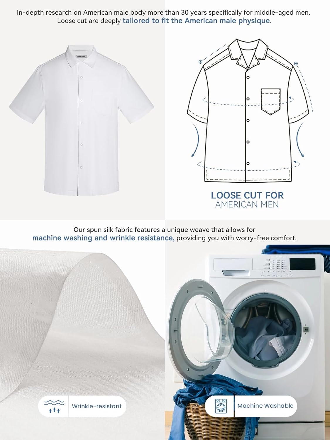 Men's Silk Hawaiian Short Sleeve Button Down Shirt Casual Tropical Holiday Beach Shirts - Image 5