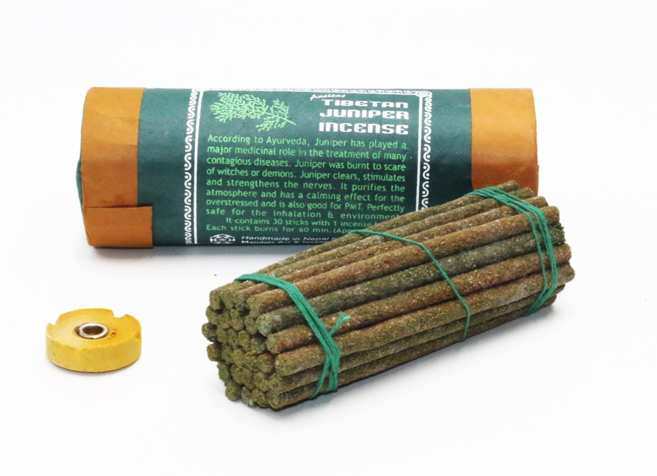 Ancient Tibetan Juniper Incense - for Mediation, Yoga, Prayer, Aromatic Medicine, Stress Reliever, Calmness