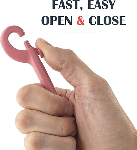 Miniatura 16 de Flourish Gancho a presión de perno de doble cara resistente, acero inoxidable, gancho multiusos de 4 pulgadas con aberturas de 1/2 pulgada, ideal