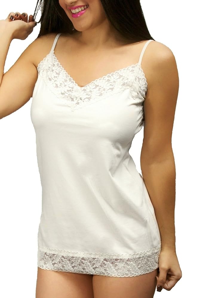 Prestige Biatta Women's Cotton Camisole-PureWhite-Small at