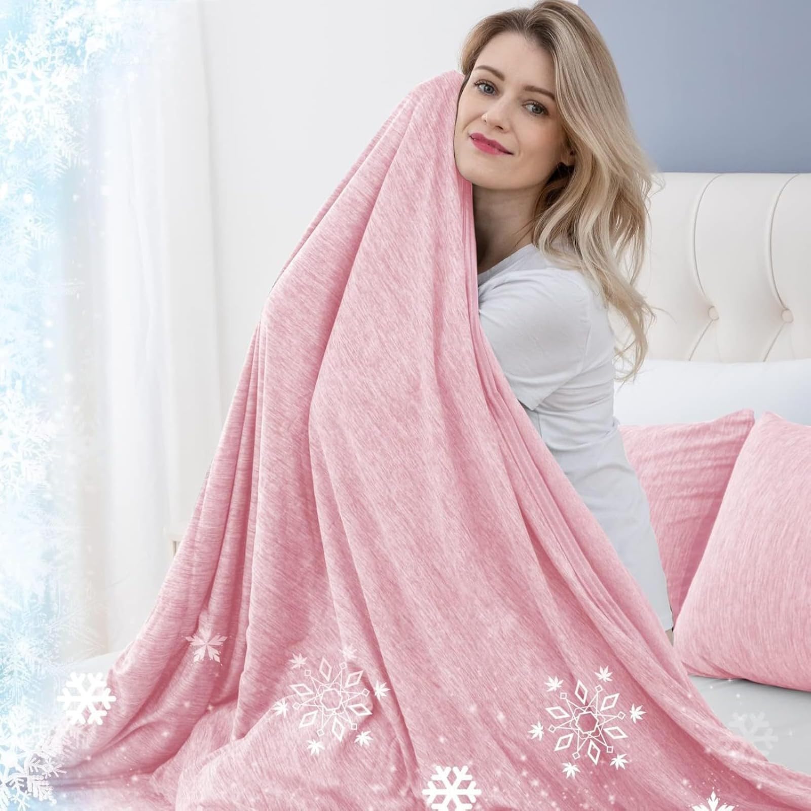 Couverture de refroidissement double face en fibre légère de qualité supérieure