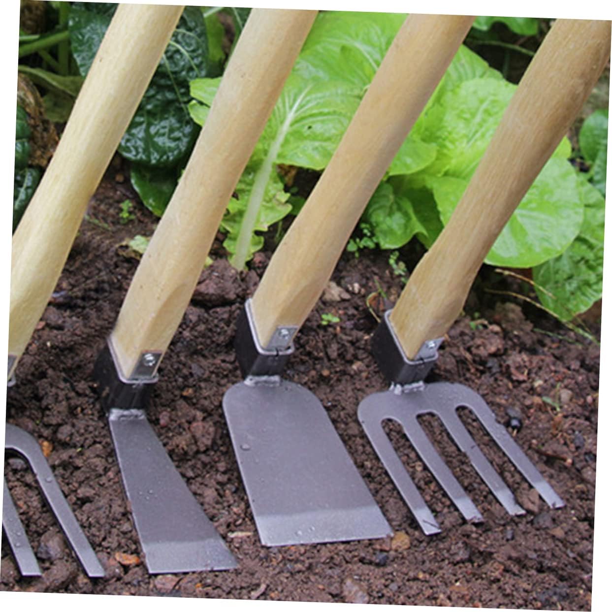 Hemoton Ergonomic Handle Hoe Garden Hoe Tool Heavy Duty for Weeding Vinyl Spades